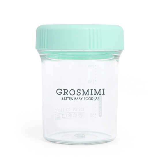 Grosmimi Baby Food Jar 250ml Aqua Green