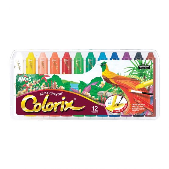 Amos Colorix Crayons,12 Pack