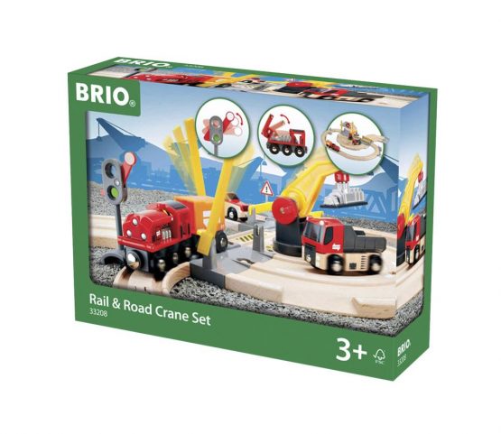 BRIO Set – Rail & Road Crane Set 26