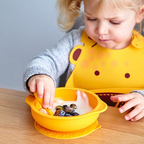SELF FEEDING SUCTION BOWL WITH LID
